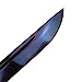 Musha Handmade Damascus Japanese Shirasaya, Samurai Katana Damascus Pattern Blade. for Collection, Gift, Straw Matt Cutting Practice (Blue)