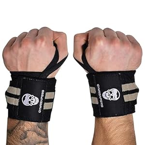 Gymreapers Weightlifting Wrist Wraps (IPF Approved) 18″ Professional Quality Wrist Support with Heavy Duty Thumb Loop – Best Wrap for Powerlifting Competition, Strength Training, Bodybuilding