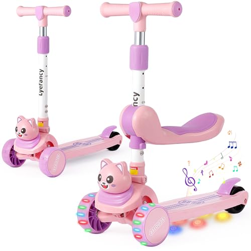 Patinete infantil (rosa + morado)