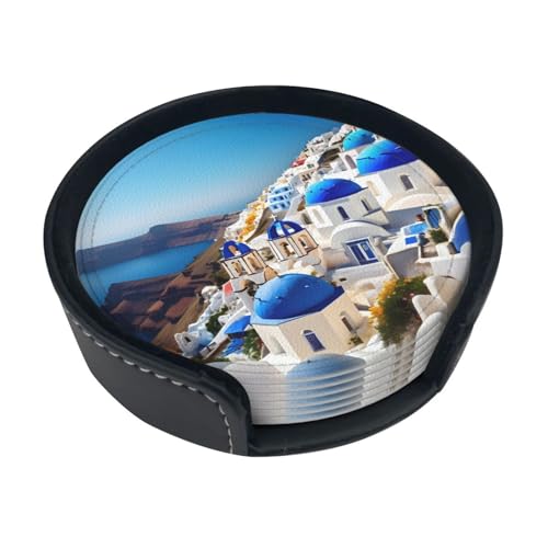 Dessous de verre Santorini en PU résistant pour table chic - 2