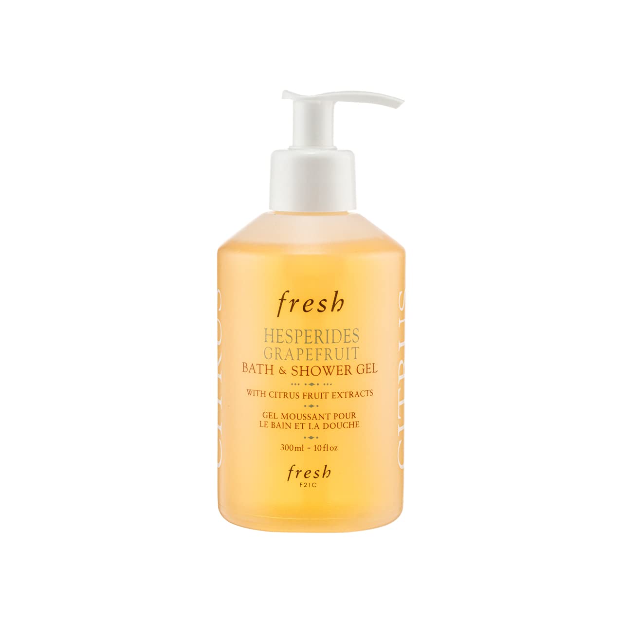 Fresh Hesperides Grapefruit Bath and Shower Wash Gel 10 oz with Pump Dispenser