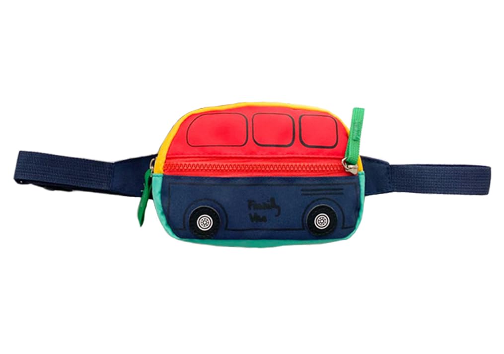 Hiflyer Kids Fanny Pack Boys Crossbody Bag, Small Waist Pack, Red