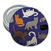Crazy Cat Pattern Round Rubber Non-Slip Jar Gripper Lid Opener