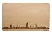 Produktbild Brotzeitbrett London Skyline | Frühstücksbrettchen aus Buche | Holz Schneidbrett | Geschenk mit Gravur | Frühstücksbrett | England (Standard (22x14x1cm), 1. ohne persönlicher Gravur)