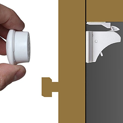Armoire serrures de sécurité pour enfant, magnétique, armoire Verrouille  verrous de sécurité bébé pour armoires et tiroirs, magnétique, verrous de sécurité 10 pcs