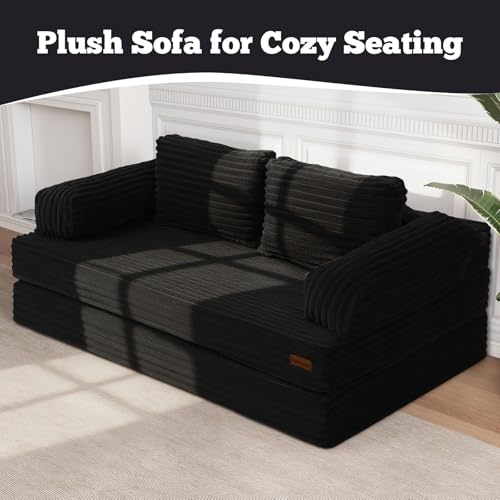 Cómodo sofá de dos plazas MeMoreCool convertible en cama para habitaciones pequeñas 4