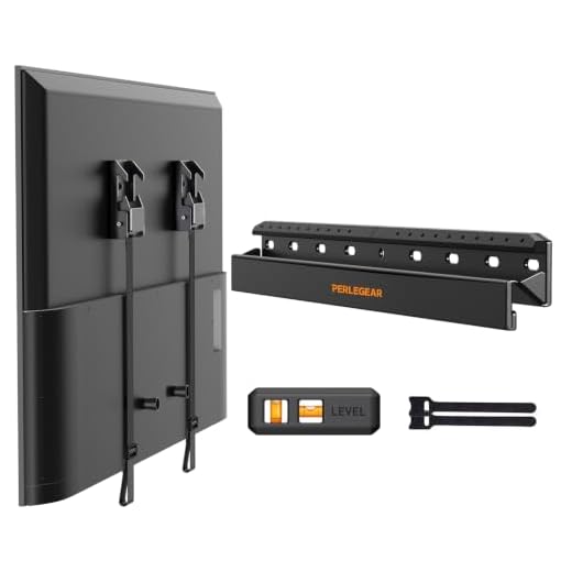 Perlegear Studless TV Wall Mount for Most 24-55 Inch TVs up to 100 lbs, Heavy-Duty No Drill TV Mount, Drywall TV Bracket with Max VESA 400x400mm, No Stud, Easy Install, Low Profile, PGMT7