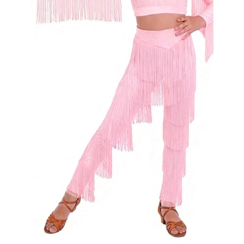 Pantalon danse latine filles à strass confortable pour entrainement