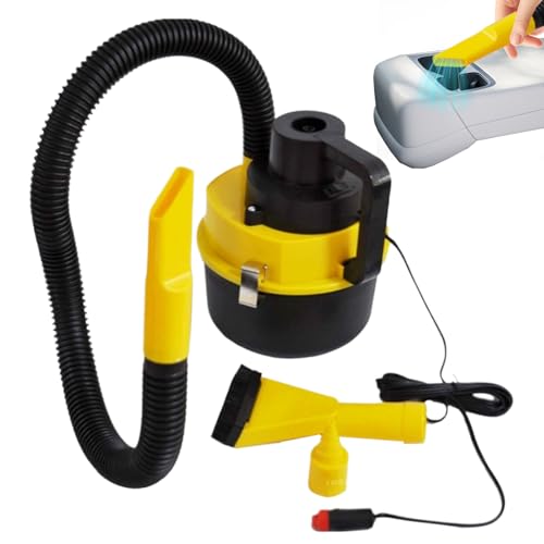 Genérico Car Vacuum Cleaner, 90 W Handheld Auto Cleaning Tool, 7,87 pulgadas Ergonómico Grip & Lightweight, Wet Dry Air Duster with Powerful Suction for Vehicle Interior, Home Detailing Kit