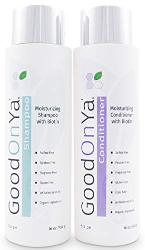 Moisturizing Shampoo and Conditioner Set with Biotin and Manuka Honey - Biotin for Hair Growth - Volumizing Hair Loss Treatment for Thinning Hair - Gentle & Safe for Color Treated Hair (16 oz)