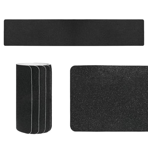 Image of M METERXITY 10-Pack Anti Slip Traction Tape 30 inch x 8 inch Best Grip Tape Grit Outdoor Non-Skid Tape High Traction Friction Abrasive Adhesive for Indoor /Outdoor Stairs Step [Black]