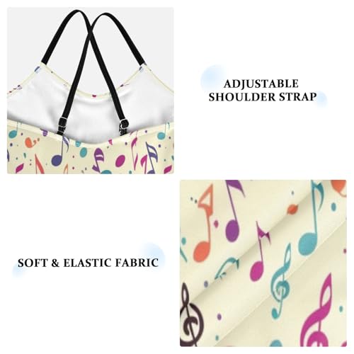 Music Notes Girls One-Piece Swimsuit Beach Bathing Suit3