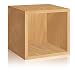 Way Basics Eco Stackable Storage Cube and Cubby Organizer, Natural (made from sustainable non-toxic zBoard paperboard)