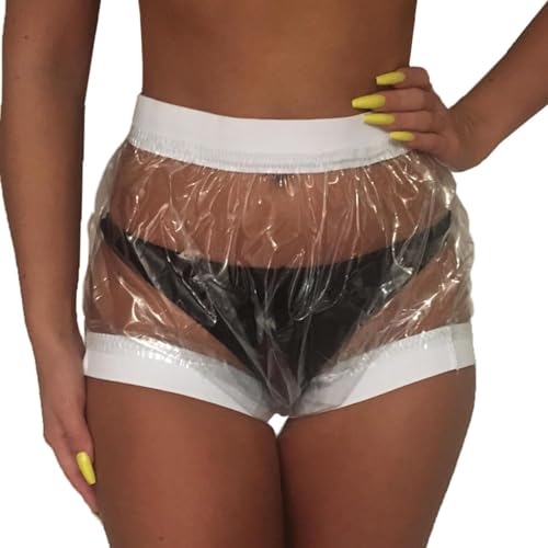 TAPIVA Plastic Pants for Adult Diapers, Plastic Diaper Covers, Plastic Underwear for Adults, Incontinence Protective Briefs, PVC Waterproof Diapers, Soft Silent for Adult Men and Women