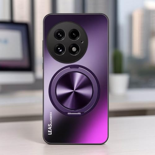 Image of MILLION CASES Back Cover Case for OnePlus 12 Shockproof Protective Prime Ring Guard TPU Case for Men & Boys(Purple)