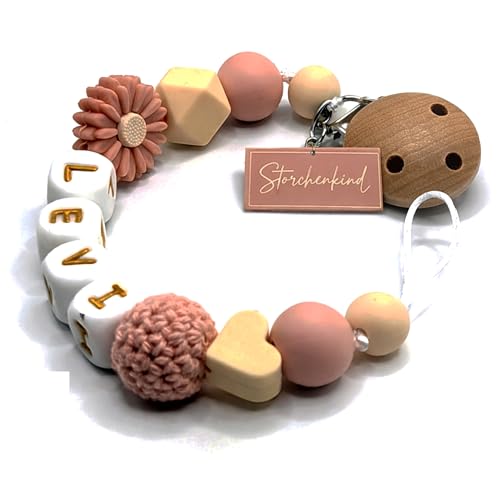 Storchenkind - mit Namen personalisiertes Baby-Geschenk | Viele Farbvarianten | mit Geschenkverpackung