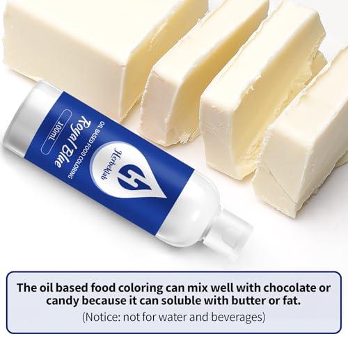 Image of Royal Blue Oil Based Food Coloring for Chocolate - Herbeklab 100ml Professional Concentrated Oil Food Dye for Candy Melts, Chocolate, Cake Pops, Strawberries & Baking