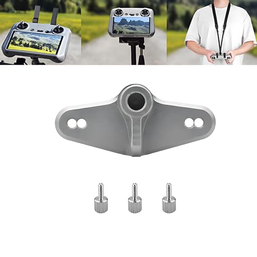 ZWLLKJGS RC2 Bike Mount Adapter for DJI Mini 3 Pro/Mini 4 Pro/Mini 3/Neo Controller with Screen 1/4 Screw Port Tripod Mount Neck Lanyard Adapter Bike Base Accessory (Not for DJI RC N1/RC Pro)