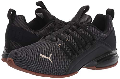 Image of PUMA Men's Axelion Ultra All-Sport Athletic Shoe, Black Metallic Gold, 11 AU