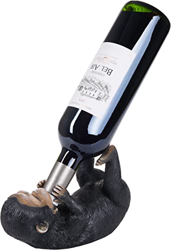 BRUBAKER Weinflaschenhalter durstiger AFFE - Flaschenhalter Trinkende Tiere - Äffchen Flaschenständer lustig - Schimpanse Deko Figur… – Ansicht 3
