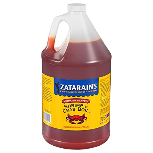 Zatarain's Concentrated Shrimp & Crab Boil, 1 gal - One Gallon Bulk Container of Liquid Crab Boil to Add Flavor to Seafood, Potatoes, Corn, Vegetables and More