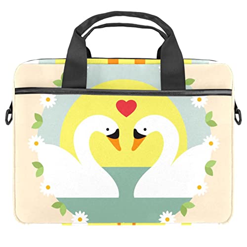 Sacoche ordinateur 13-14.5 pouces Loving Swans sac bandoulière multicolore