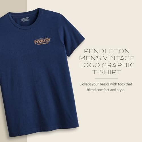 Image of Pendleton Men's Graphic T-Shirt, 100% Cotton Short Sleeve Tee, Soft Water-Based Print Casual Shirt, Crew Neck