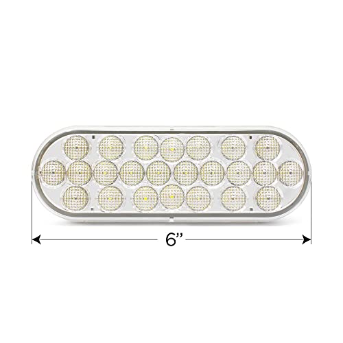 Lámpara LED trasera ovalada blanca 6" Pro LED 624C miniatura 4