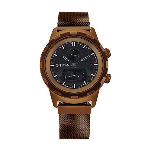 Image of Titan Connected X Hybrid Smartwatch for Men with Heart Rate Monitor + Full Touch Display + Interchangeable Strap