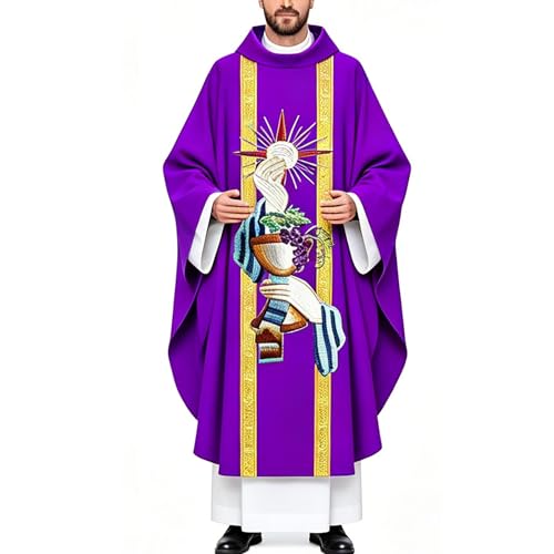 Costume de prêtre thématique pour fêtes et cosplay religieux