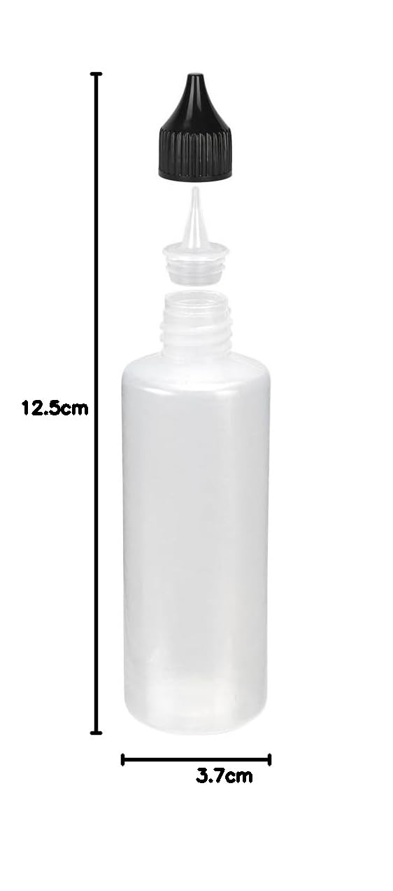 Ideen mit Herz Puste butelki, rozmiar podróżny, po 90 ml każda, średnica 3,7 cm, wysokość 12,5 cm, opakowanie 4 sztuki