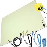 Antistatische PVC-Arbeitsmatte mit Erdungskabel