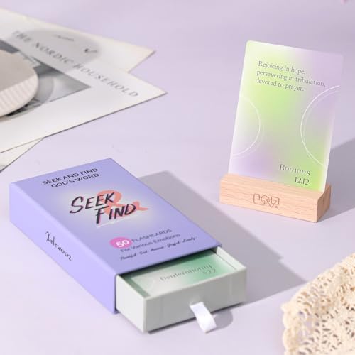 Christian Gift for Women, Bible Verse Cards, 50 Unique Scripture