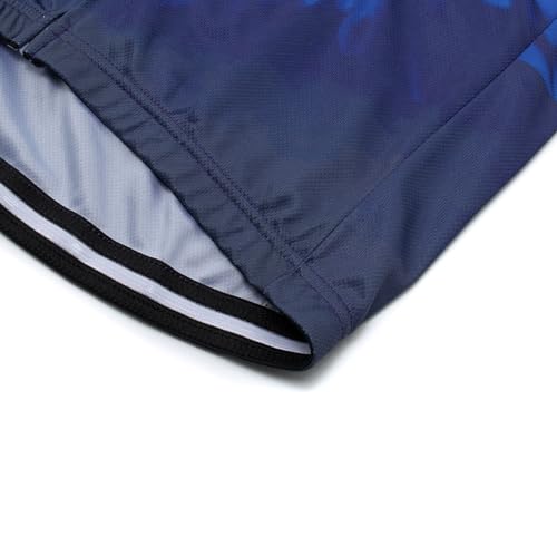 Men's Cycling Jersey Set Road Bike Shorts Sleeves Jersey Zipper Pokcet Bib Shorts with 20D Gel Pad Biking Clothing Sets - Image 6