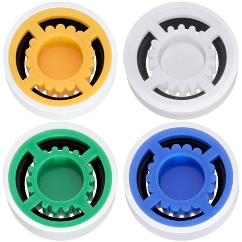 Isslly 4pcs Shower Head Flow Restrictor, 1.5/1.8/2.0/2.5 GPM Shower Head Water Saver, Plastic...