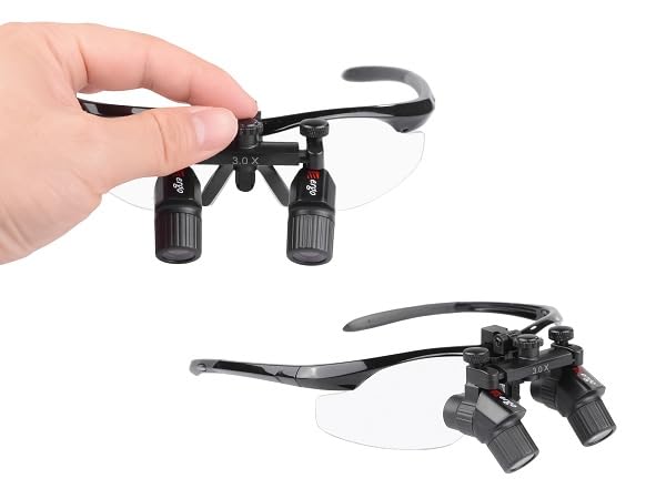 DY-119 3.0X450mm Plastic Frame Ergonomic Binocular Loupes Ultralight Magnifying Glasses