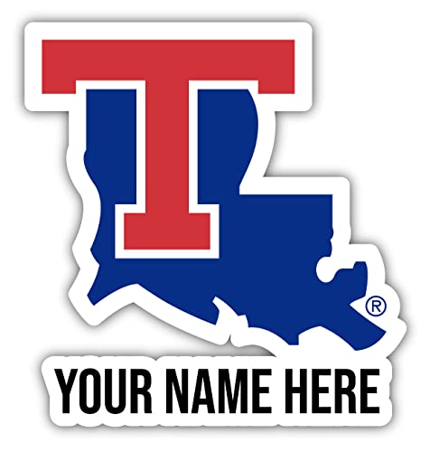 Personalized Customizable Louisiana Tech Bulldogs Vinyl Decal Sticker Custom Name Officially Licensed Collegiate Product