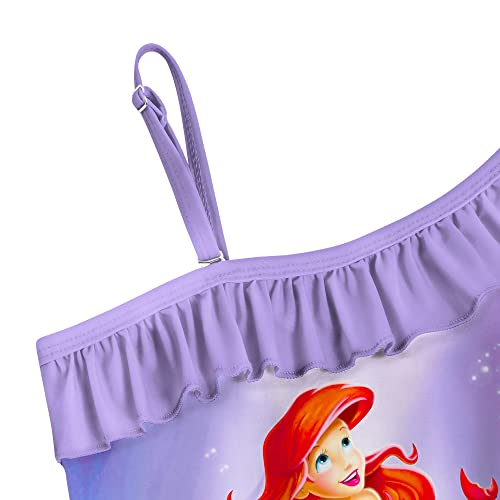 Girls Princess Swimsuit One Piece Ruffle Bathing Suit Cute Cartoon Swimwear for 3-7 Years2