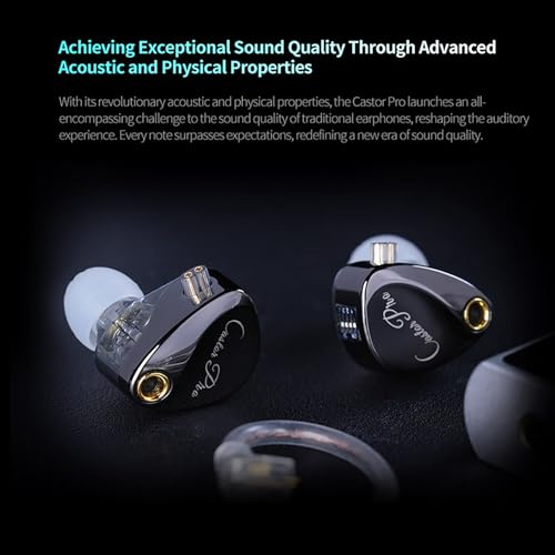 Image of KZ Castor Pro Tunable in Ear Monitor, HiFi Improved Bass in Ear Headphone, Dual-Dynamic Driver Gaming Earbuds, IEM Earphones with 2PIN-C Detachable Cable