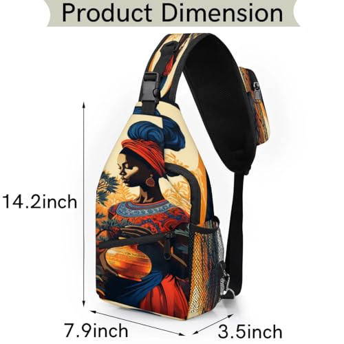 Bolso tipo sling unisex para senderismo y viaje miniatura 2