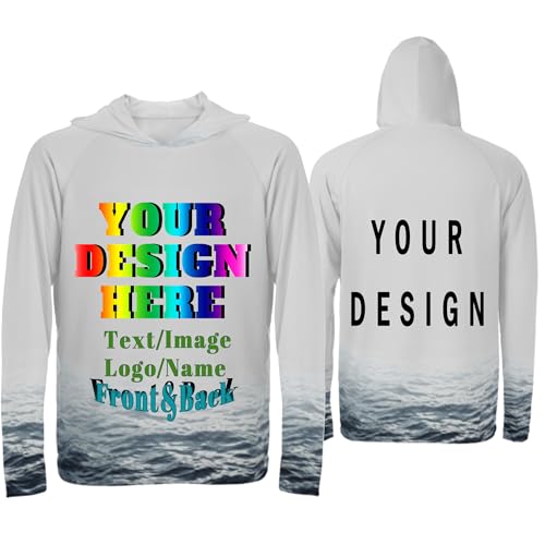 Custom Sun Protection Hoodies - Personalized UV Shirts for Outdoor Activities, Lightweight Sun Shirt & Unique Design