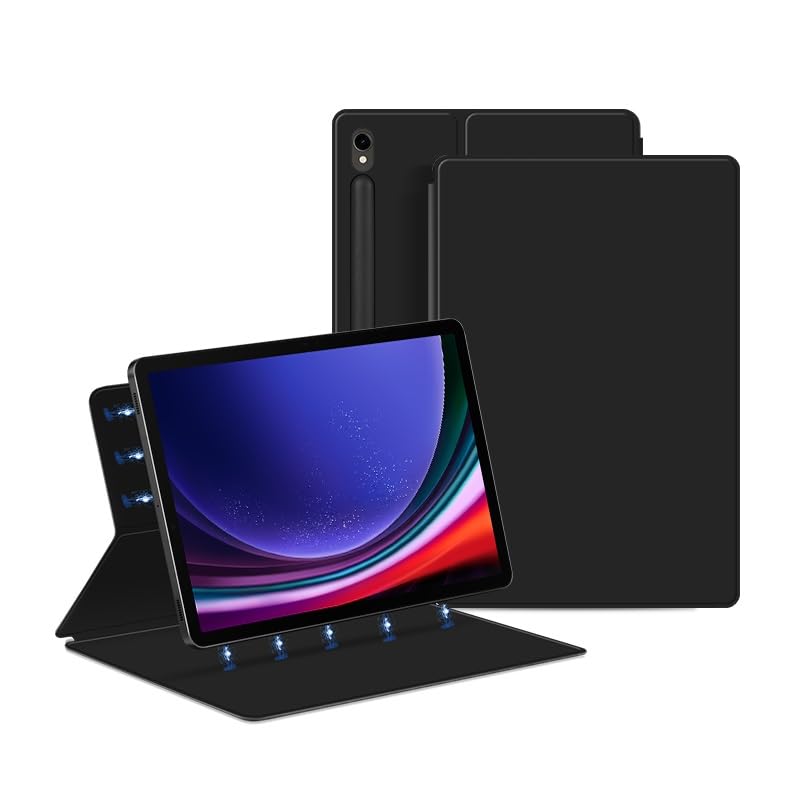 Custodia protettiva per tablet PC custodia magnetica compatibile con Samsung Galaxy Tab S9 custodia X710/X716B/X718U 11 pollici sottile per tablet, attacco magnetico, copertura auto wake/sleep