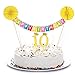 Crazy-M 10° compleanno, decorazione per torta di compleanno, set di 10° compleanno, decorazione per torta colorata, ghirlande "Happy Birthday" per 10 anni