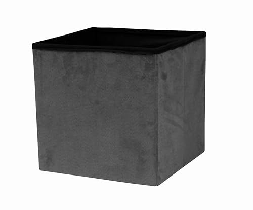 Sorbus Storage Ottoman Bench – Collapsible/Folding Bench Chest With Cover – Perfect Toy And Shoe Chest, Hope Chest, Pouffe Ottoman, Seat, Foot Rest, – Contemporary Faux Suede (Gray) #TOP3