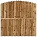 Produktbild vidaXL Kiefernholz Imprägniert Sichtschutzzaun Gartenzaun Dichtzaun Holzzaun