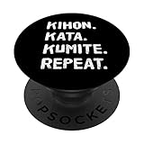 Kihon Kata Kumite Repeat Karateka Karate PopSockets Swappable PopGrip