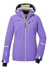 killtec Damen Skijacke/Funktionsjacke mit abzippbarer Kapuze und Schneefang KSW 81 WMN SKI JCKT, lavendel, 36, 39746-000