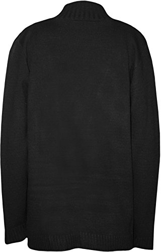 WearAll Plus Size Womens Button Long Sleeve Pocket Top Ladies Knitted Cardigan - 4-222