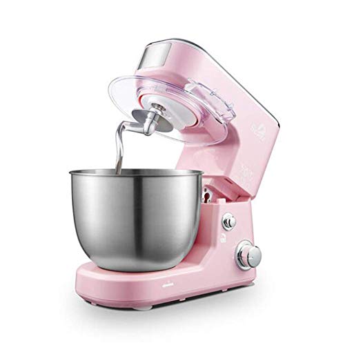 Küchenmaschine Küchenmaschine Kneter Blender Continuous 360 & deg; Geschwindigkeitsanpassung; 5 Liter Edelstahlschale mit Rührwerk mit Spritzschutz -