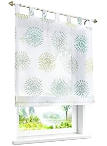 Bailey Jo Raffrollo Grün mit Kreis-Motiven 80x140cm